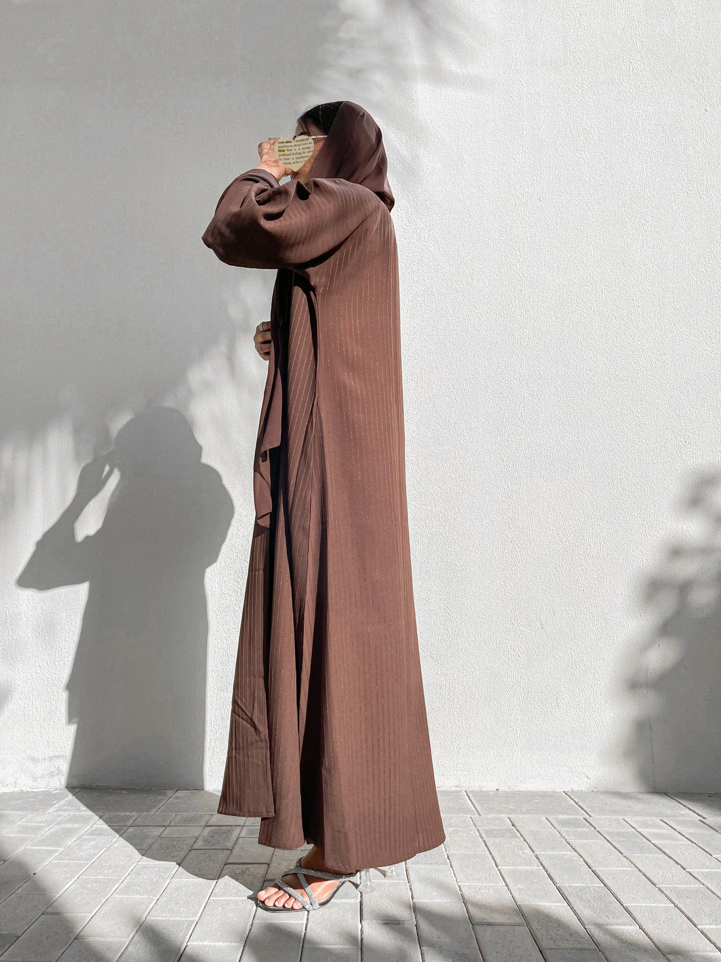 Layan abaya dark-brown