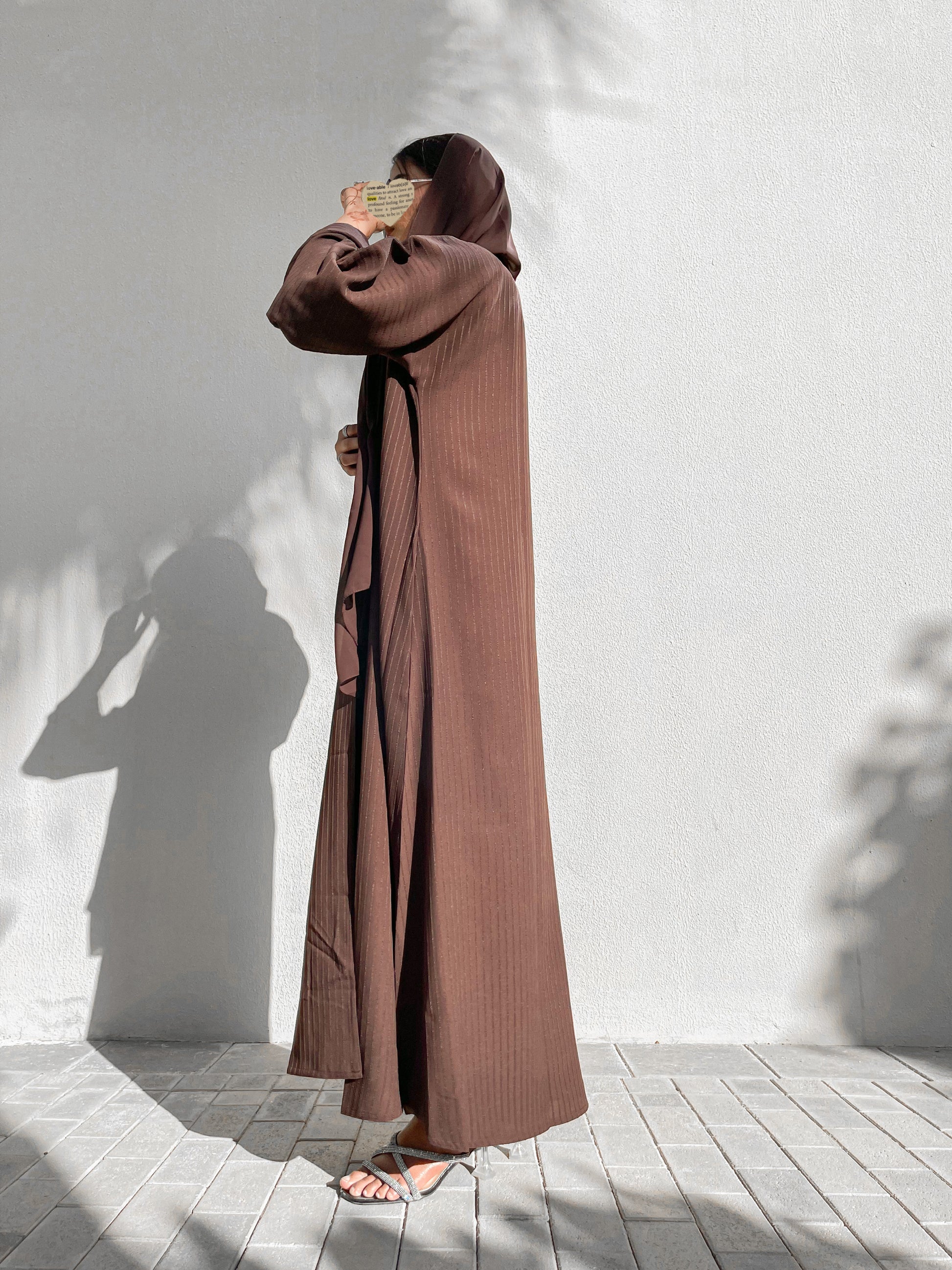 Layan abaya dark-brown