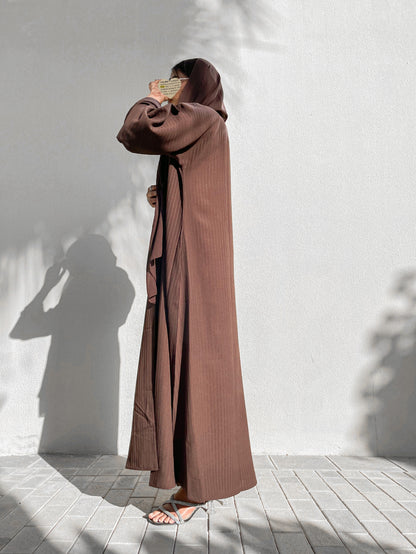 Layan abaya dark-brown