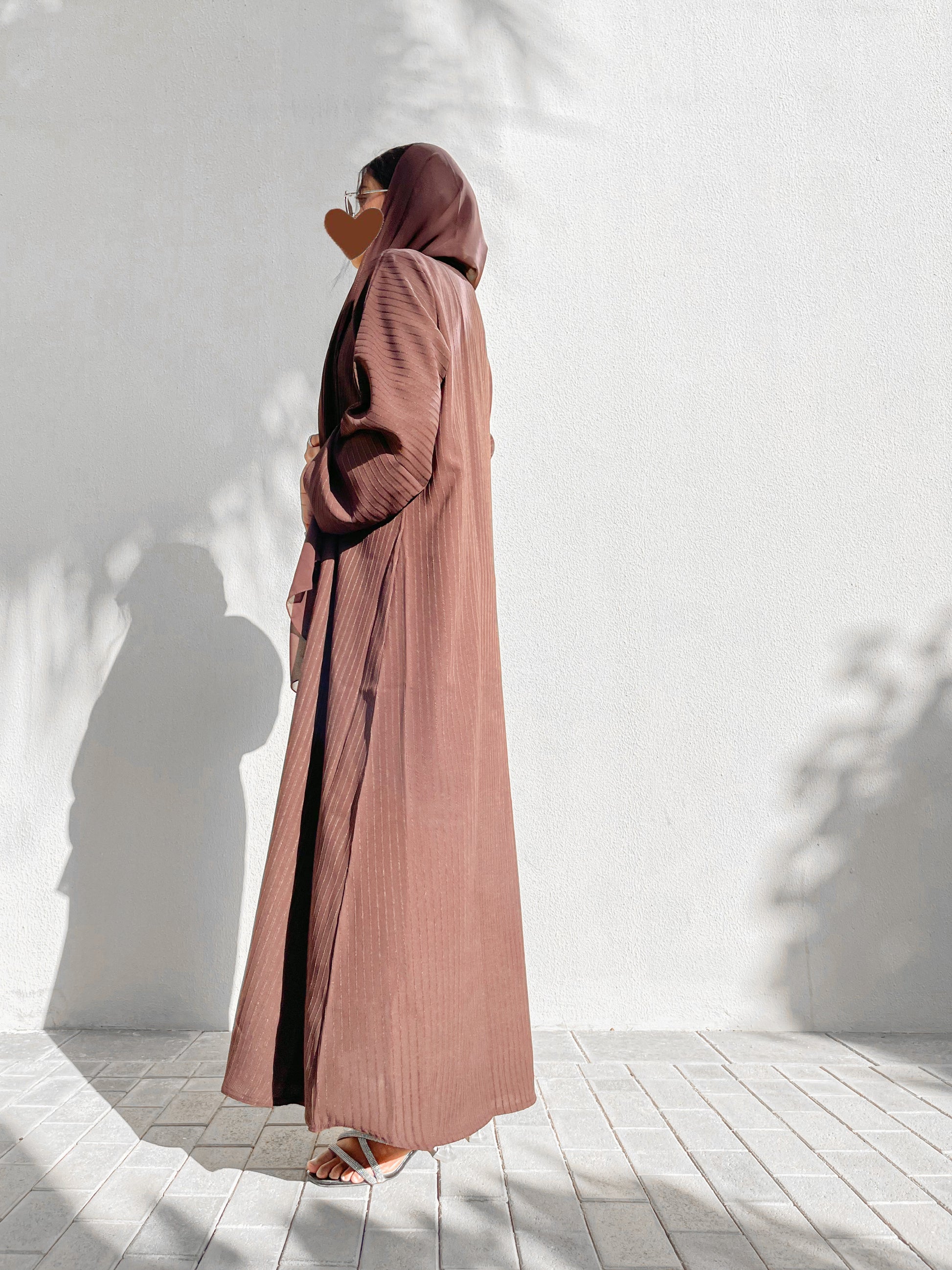 Layan abaya dark-brown