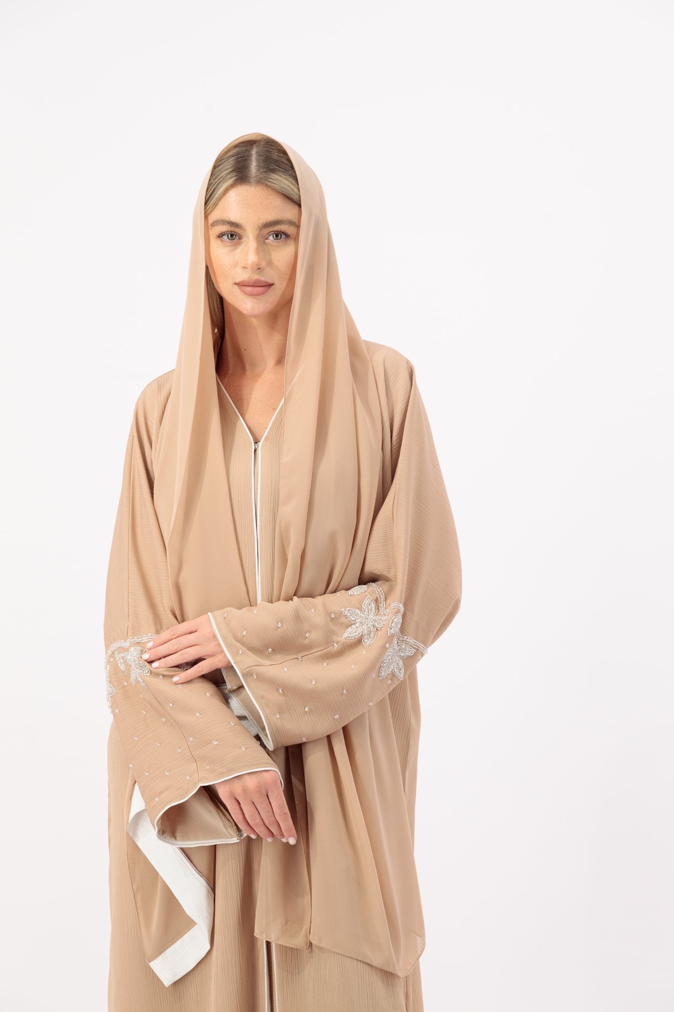 Studio 8 abaya model-closeup