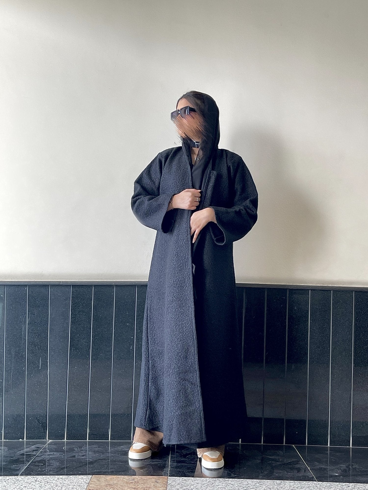 Teddy abaya model-front